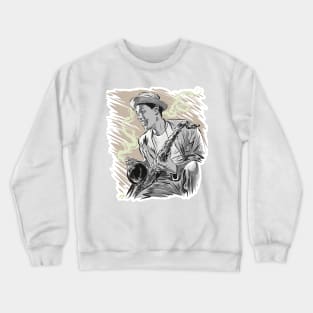 Dexter Gordon - An illustration by Paul Cemmick Crewneck Sweatshirt